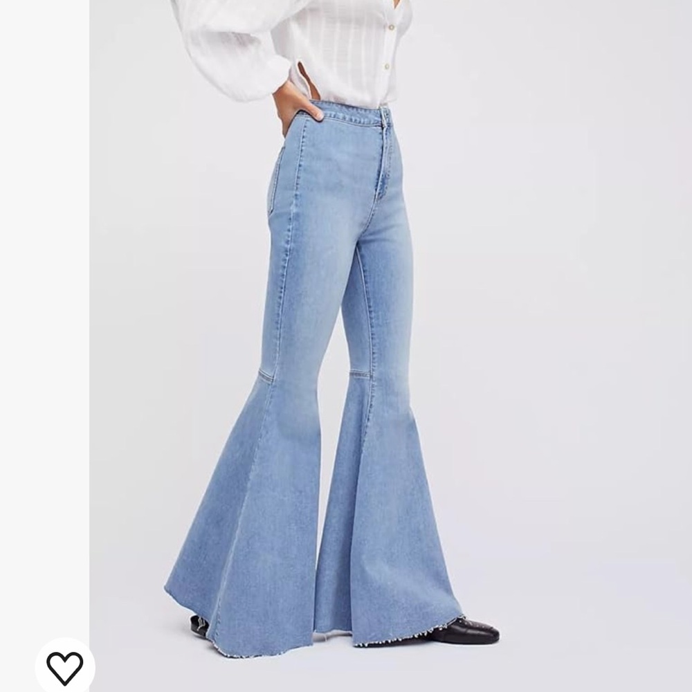 Free People Just Float On Flare Bell Bottom Jeans in Bermondsey